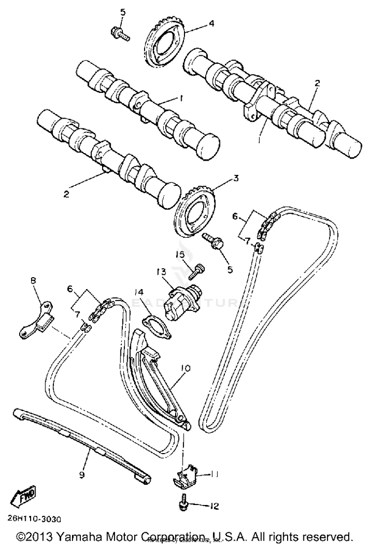 Camshaft Chain Schematic