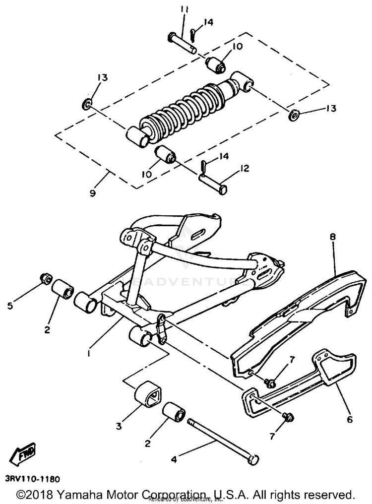 Rear Arm Suspension Schematic