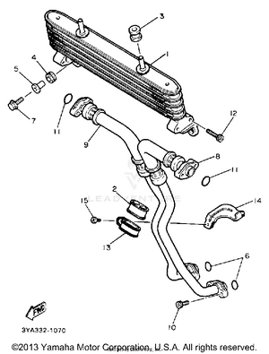 Oil Cooler Schematic