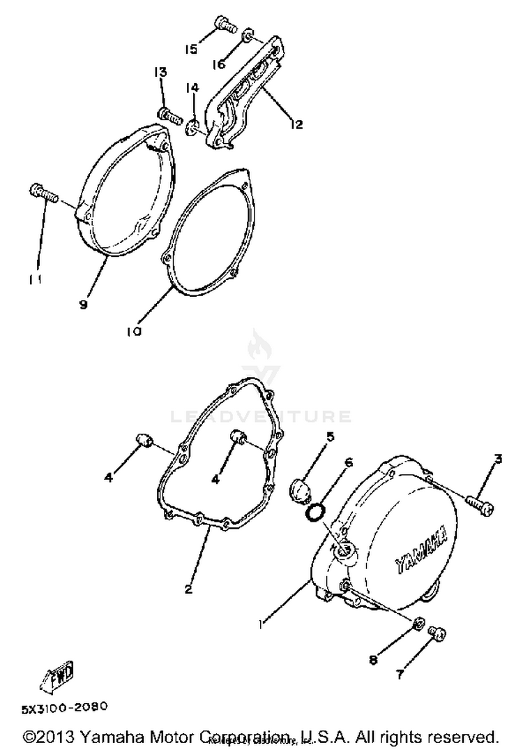 Crankcase Cover Schematic