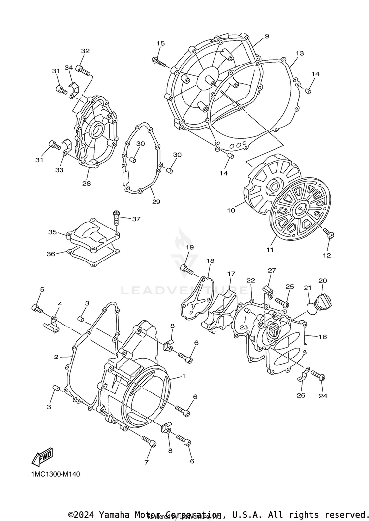 Crankcase Cover 1 Schematic