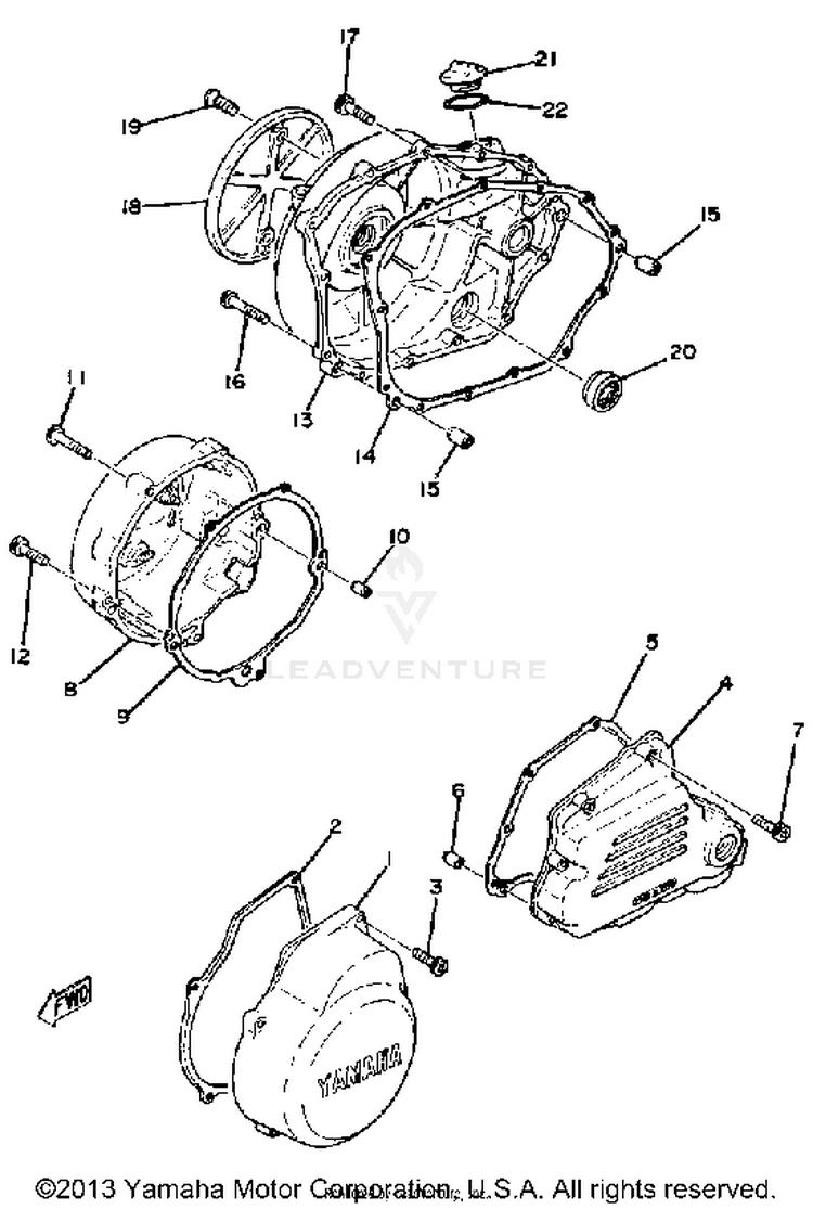 Crankcase Cover Schematic