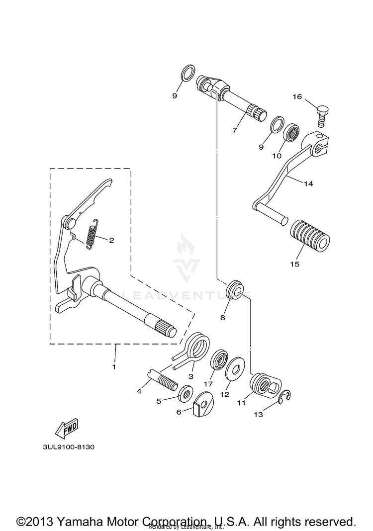 Shift Shaft Schematic