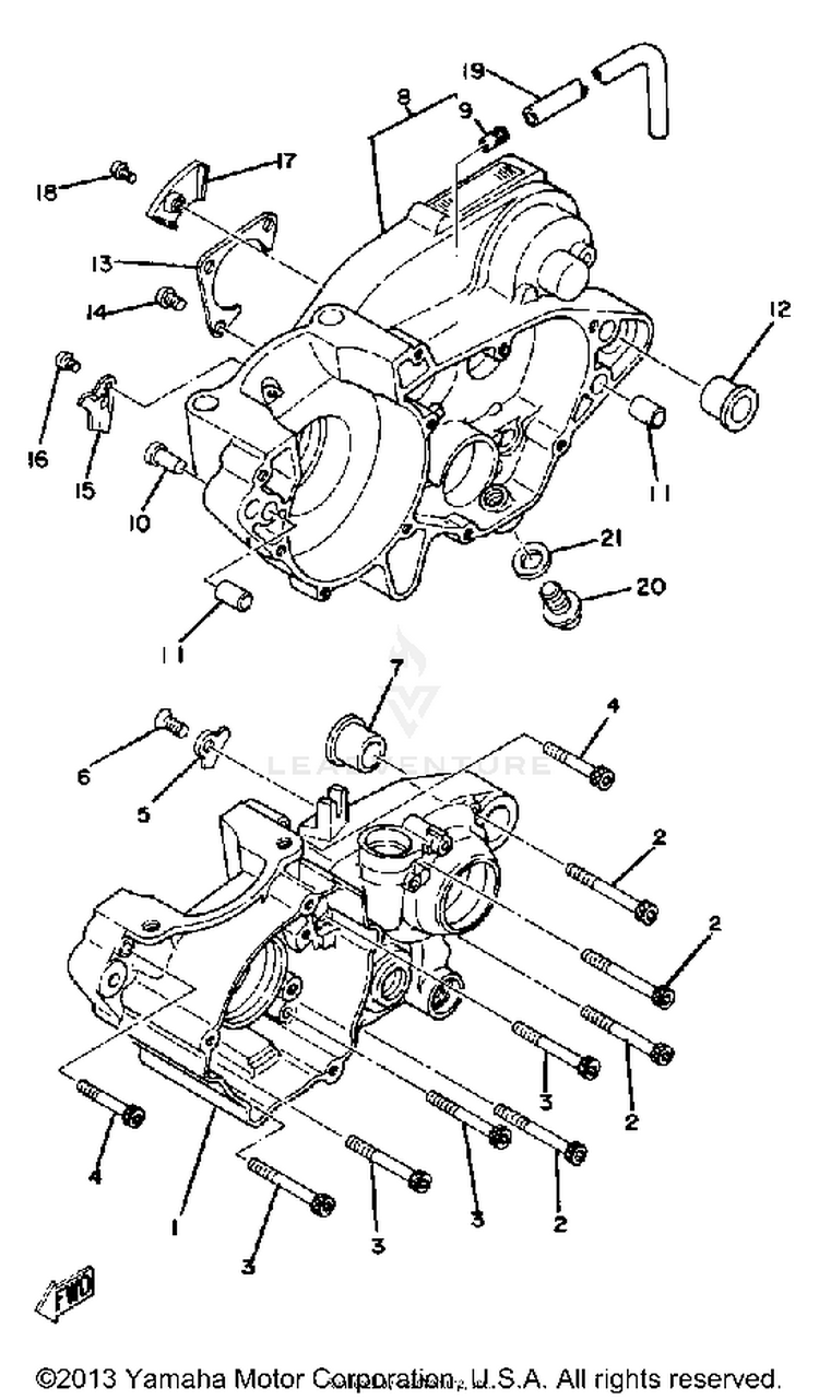 Crankcase Schematic