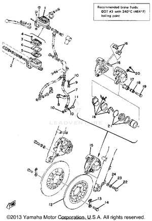 Double Disc Brake Schematic