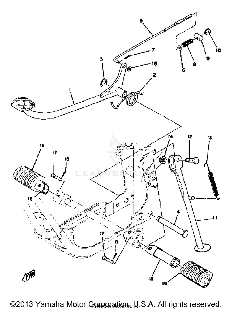 Stand-Footrest Schematic
