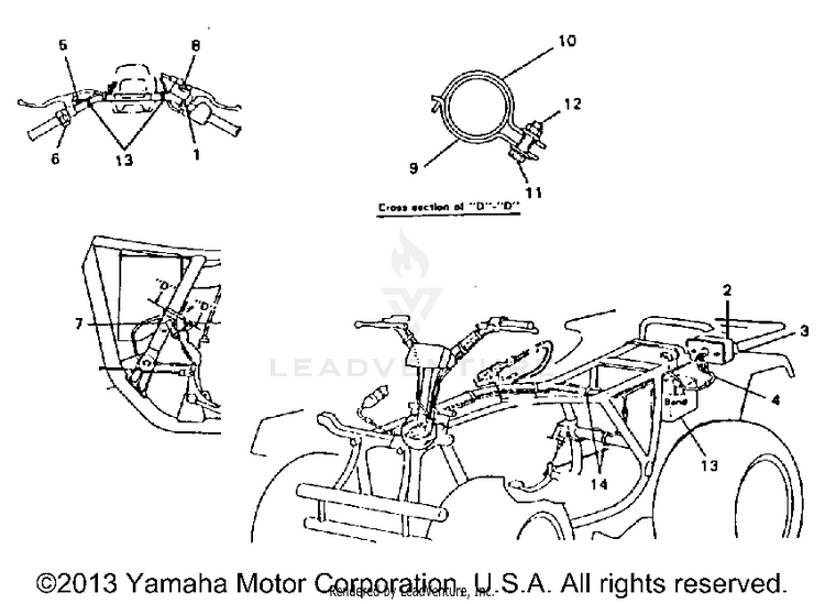 Taillight Kit (Maine & New Hampshire) BIG BEAR 4WD (ME & NH Only) - YFM350FWE_MNH - 1993 Schematic