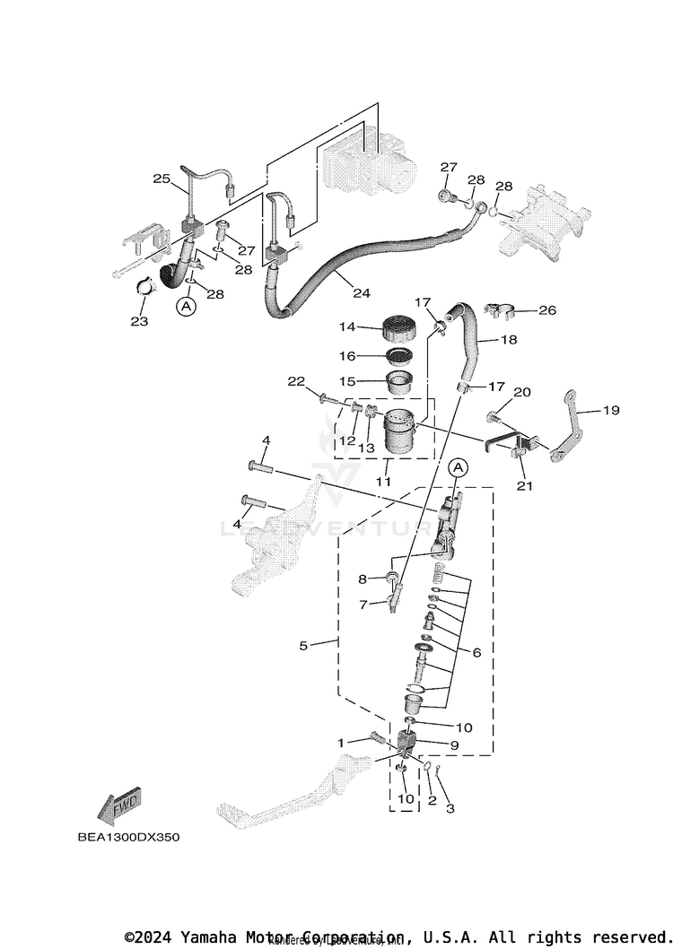 Rear Master Cylinder Schematic