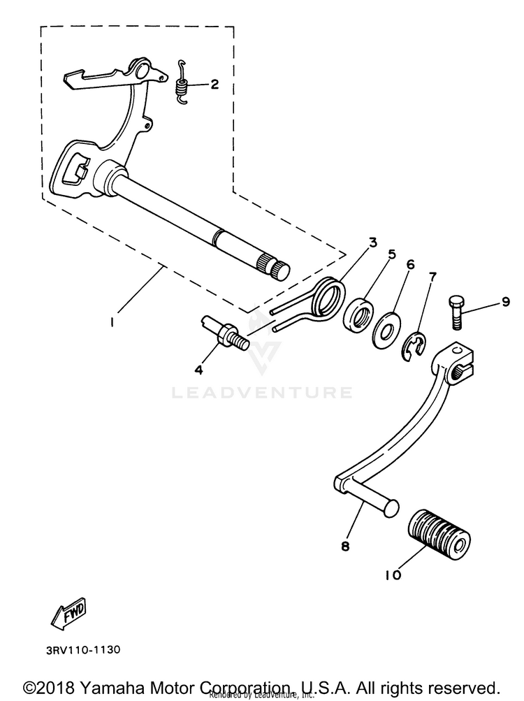 Shift Shaft Schematic