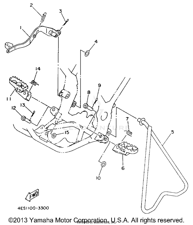 Stand - Footrest Schematic