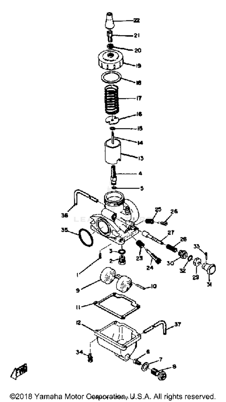 Carburetor AT3_CT3 - AT2 - 1972 Schematic
