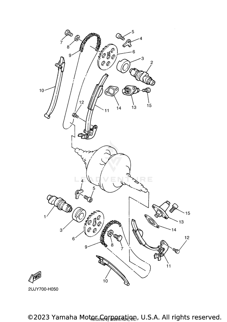 Camshaft & Chain Schematic