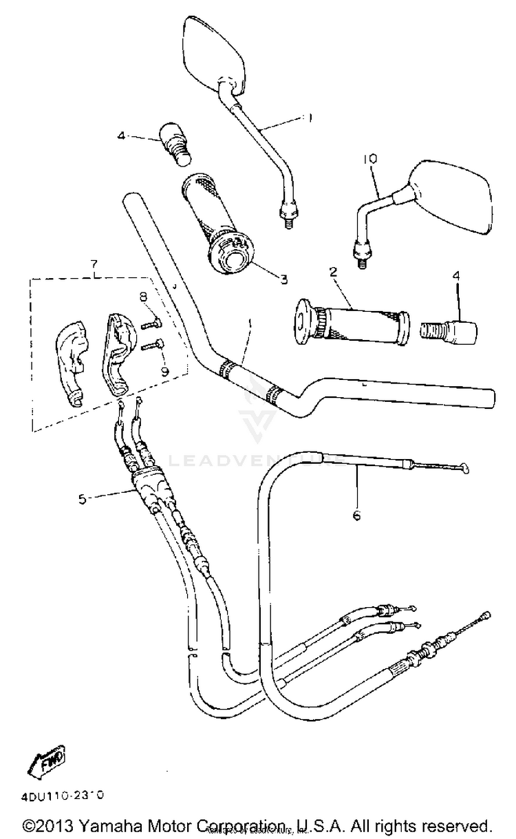 Handlebar Cable Schematic