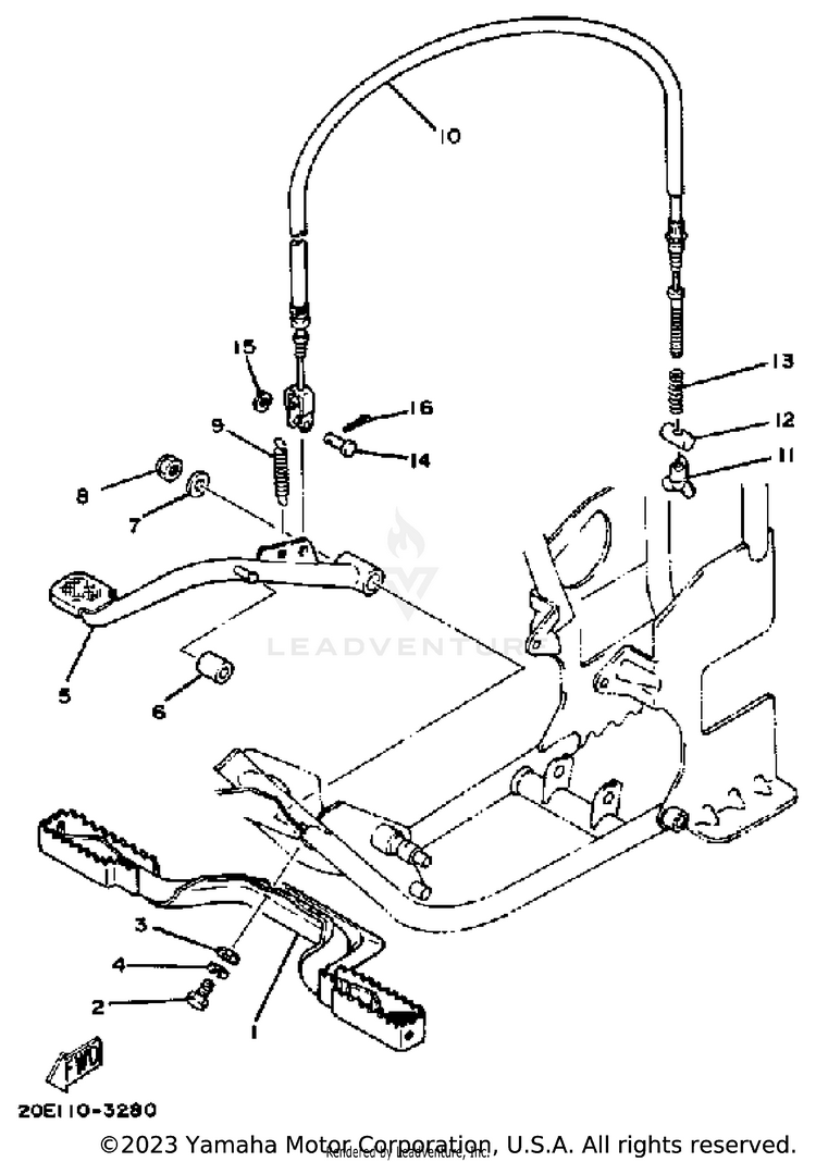 Footrest Schematic