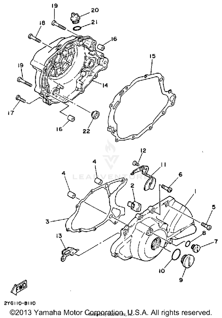 Crankcase Cover Schematic