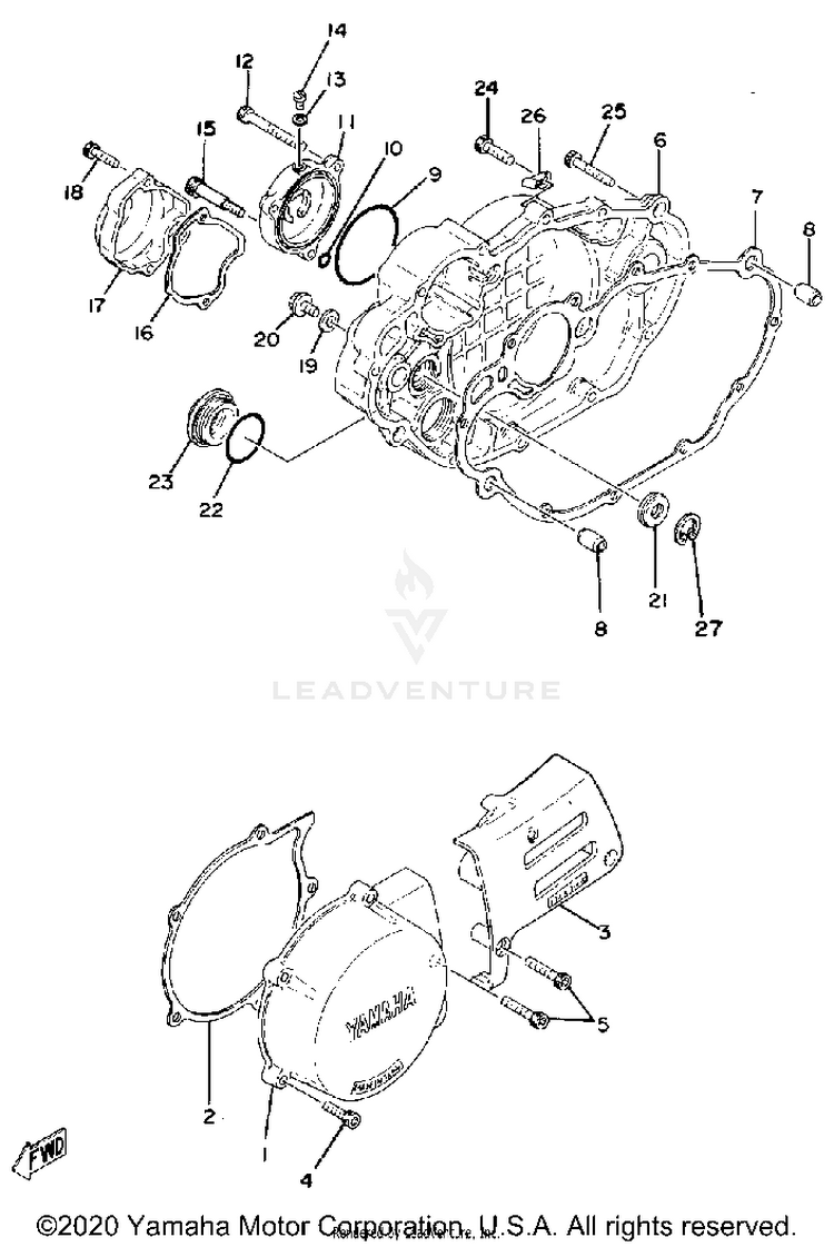 Crankcase Cover Schematic