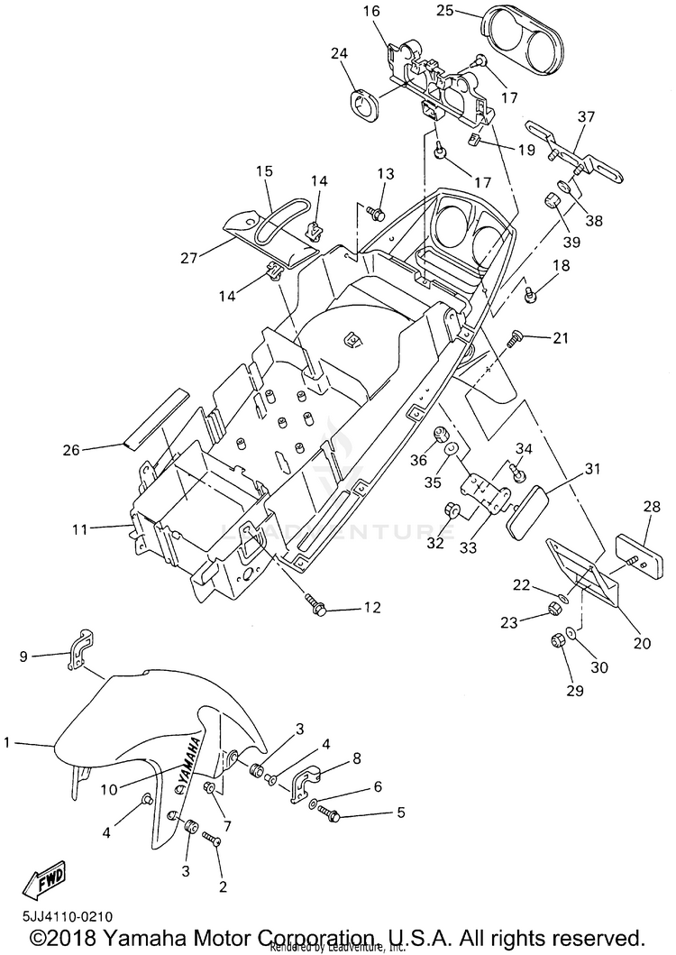 Fender YZFR1 - YZFR1NC - 2001 Schematic