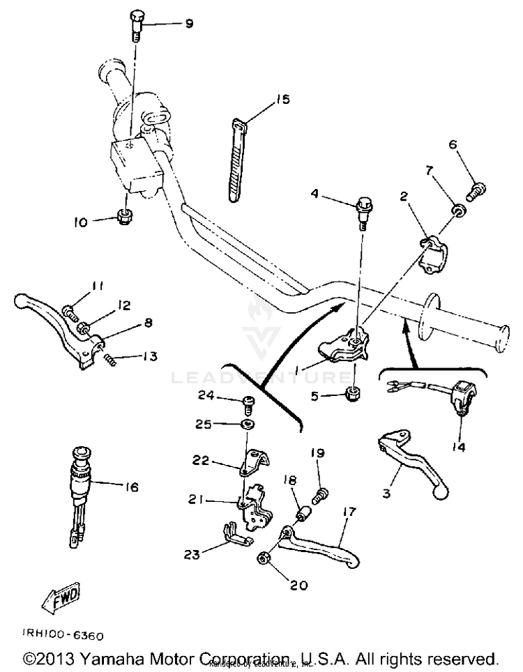 Handle Switch-Lever Schematic