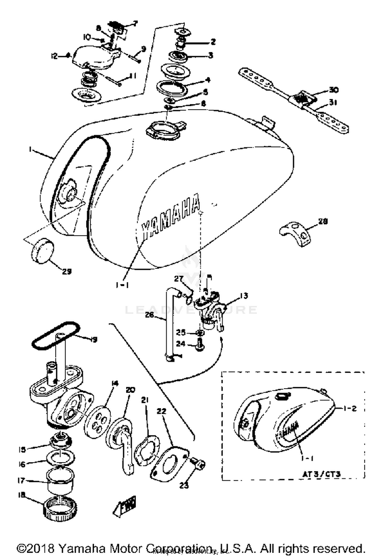 Fuel Tank AT3_CT3 - AT2 - 1972 Schematic