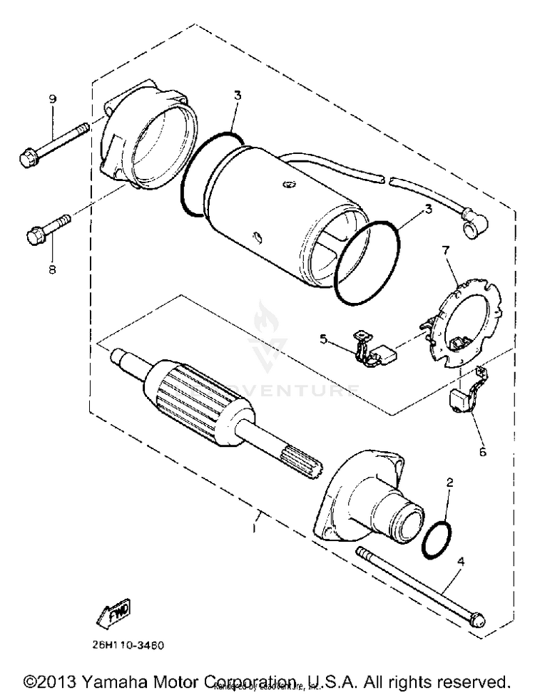 Starting Motor Schematic