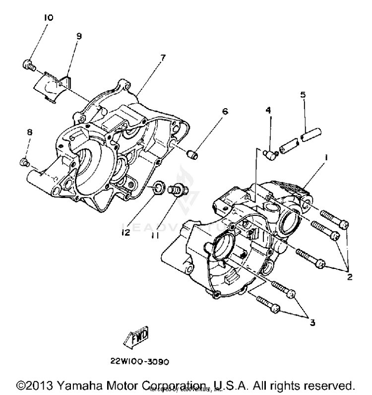 Crankcase Schematic
