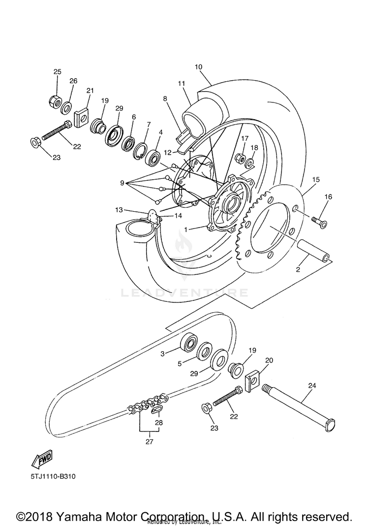 Rear Wheel Schematic