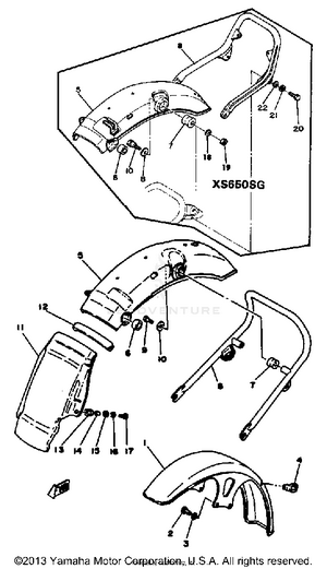 Front Fender Rear Fender Schematic