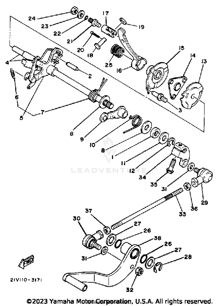Shift Shaft-Pedal Schematic