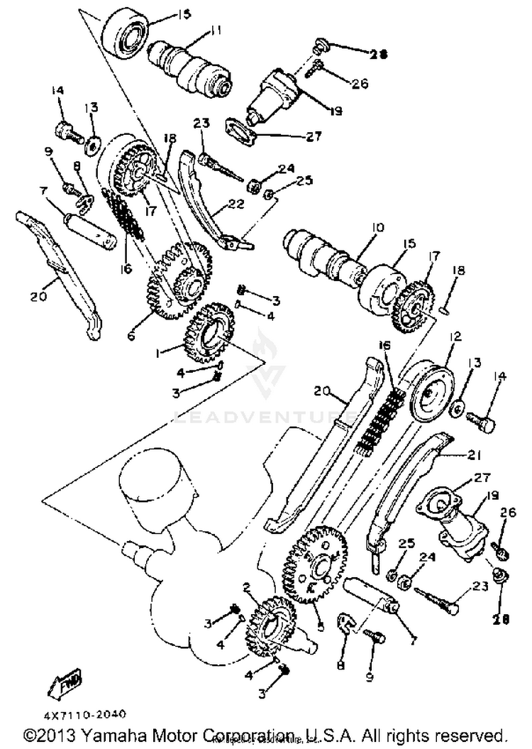 Camshaft Chain Schematic