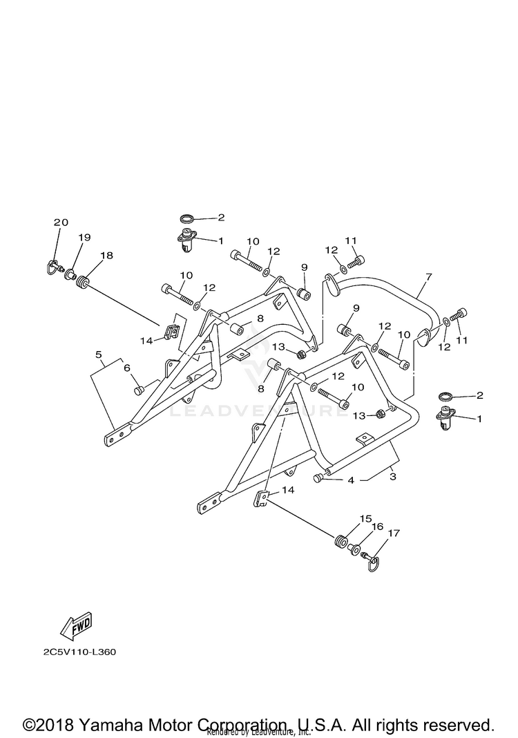 Saddlebag Mounting Schematic