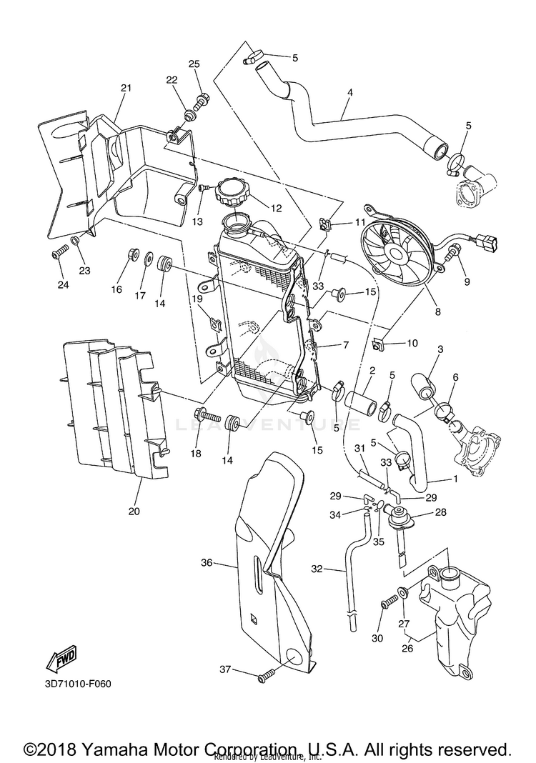 Radiator Hose Schematic