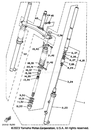 Front Fork Schematic