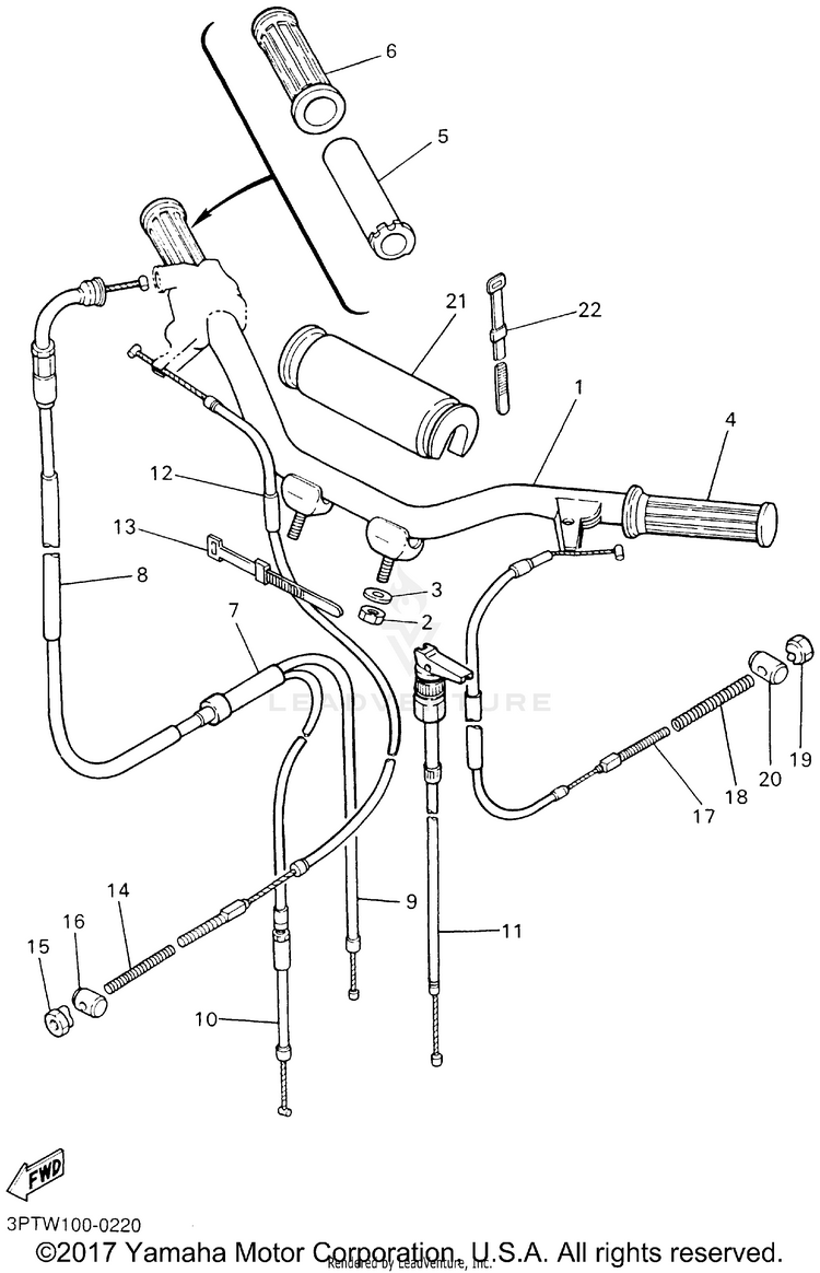 Steering Handle Cable Schematic