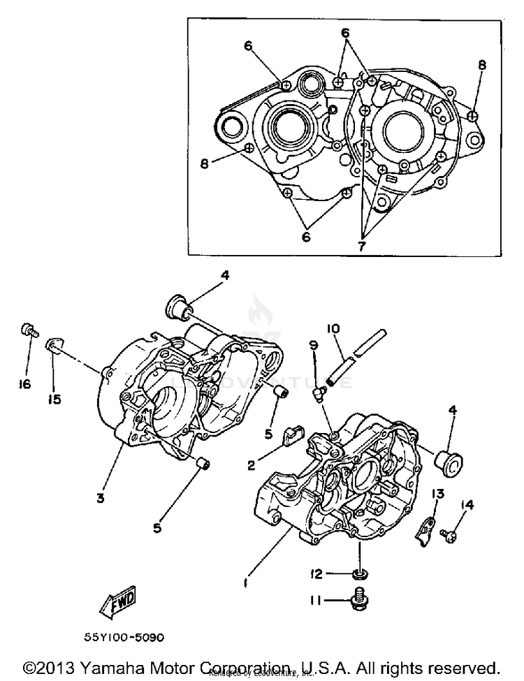 Crankcase Schematic