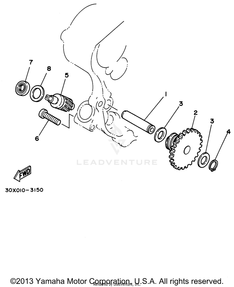 Tachometer Gear Schematic