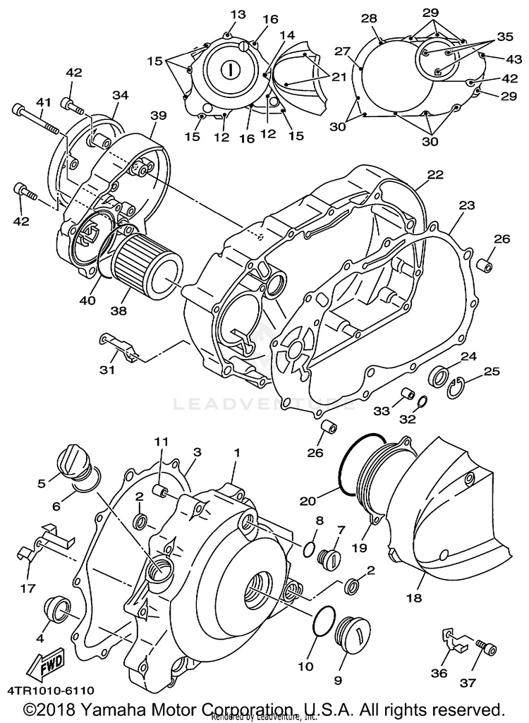 Crankcase Cover 1 Schematic