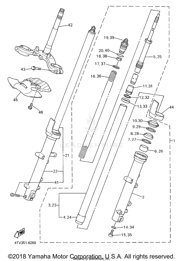 Front Fork Schematic