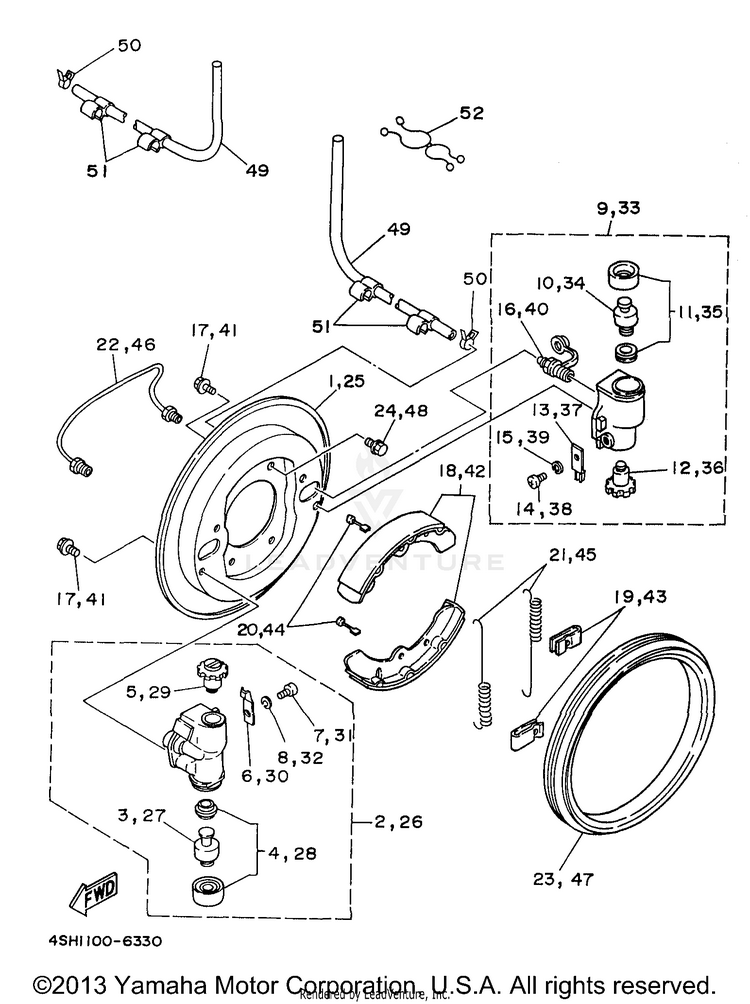 Front Brake Schematic