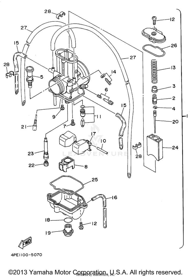 1995 Yamaha YZ125 OEM Parts