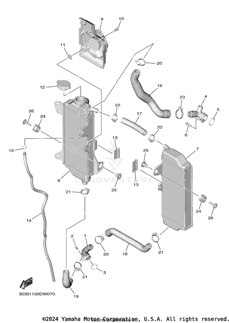 Radiator & Hose Schematic