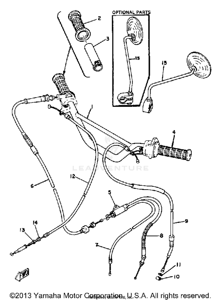Handlebar - Cable Gt80g Schematic