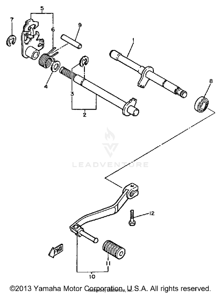 Shift Shaft Schematic