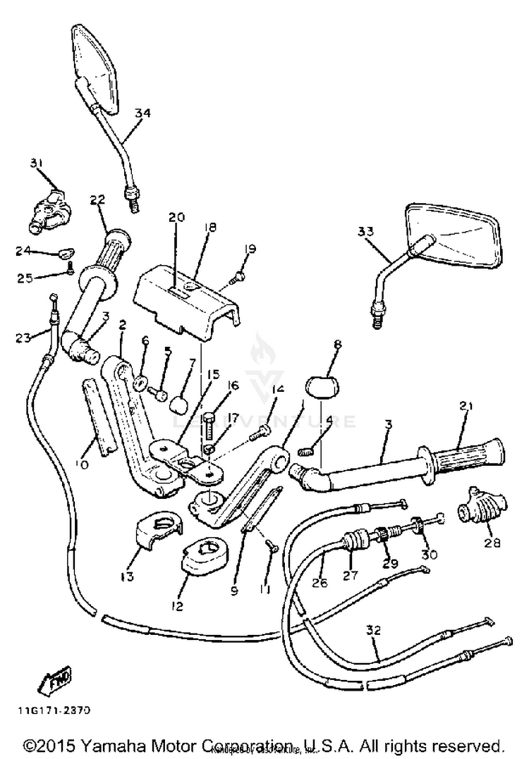 Handlebar Cable Schematic