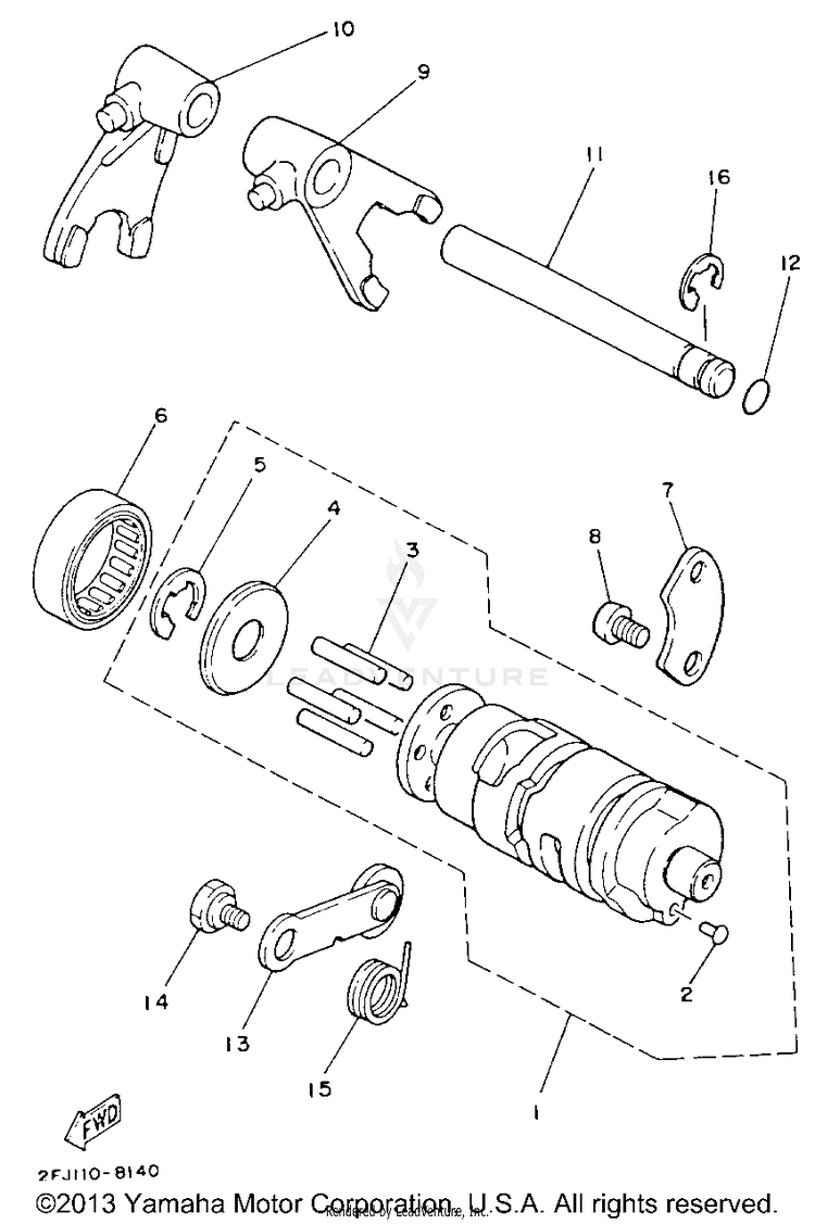 Shift Cam - Fork Schematic