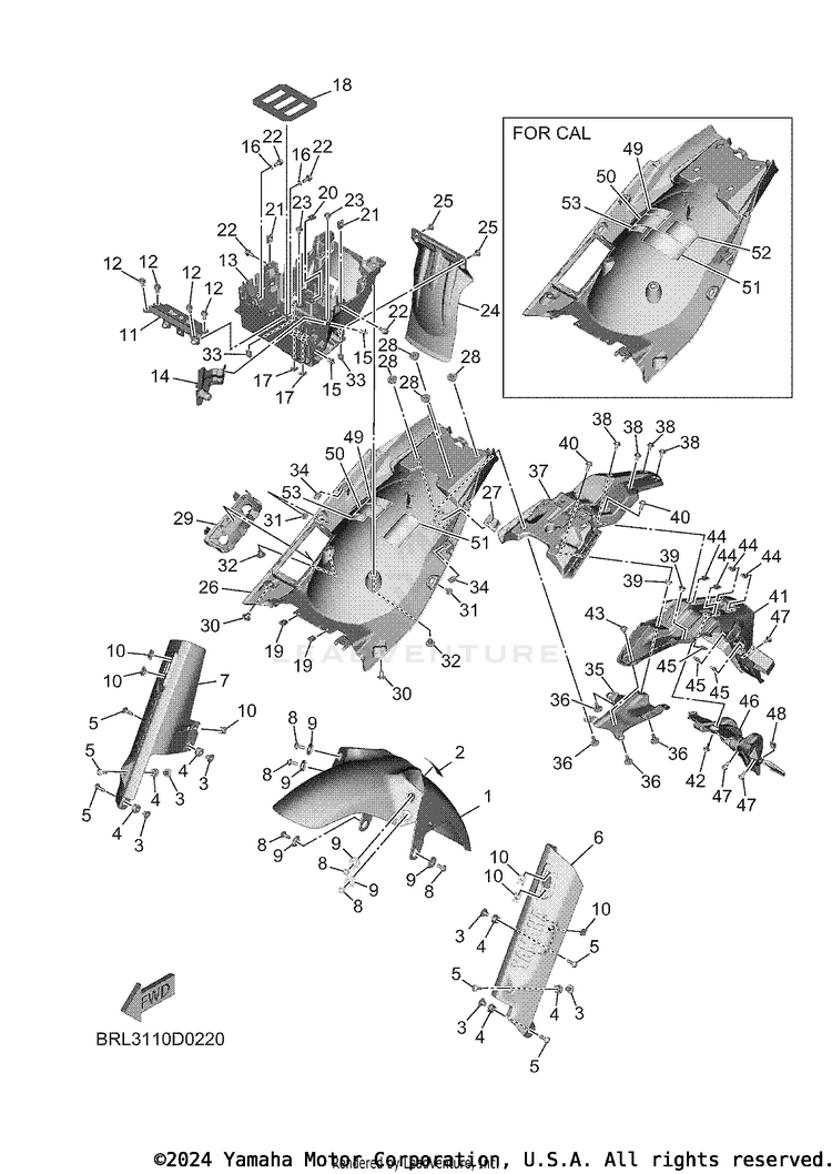 Fender TENERE 700 - XTZ7TCL - 2026 Schematic
