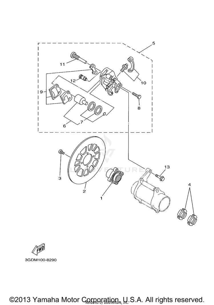 Rear Brake Schematic