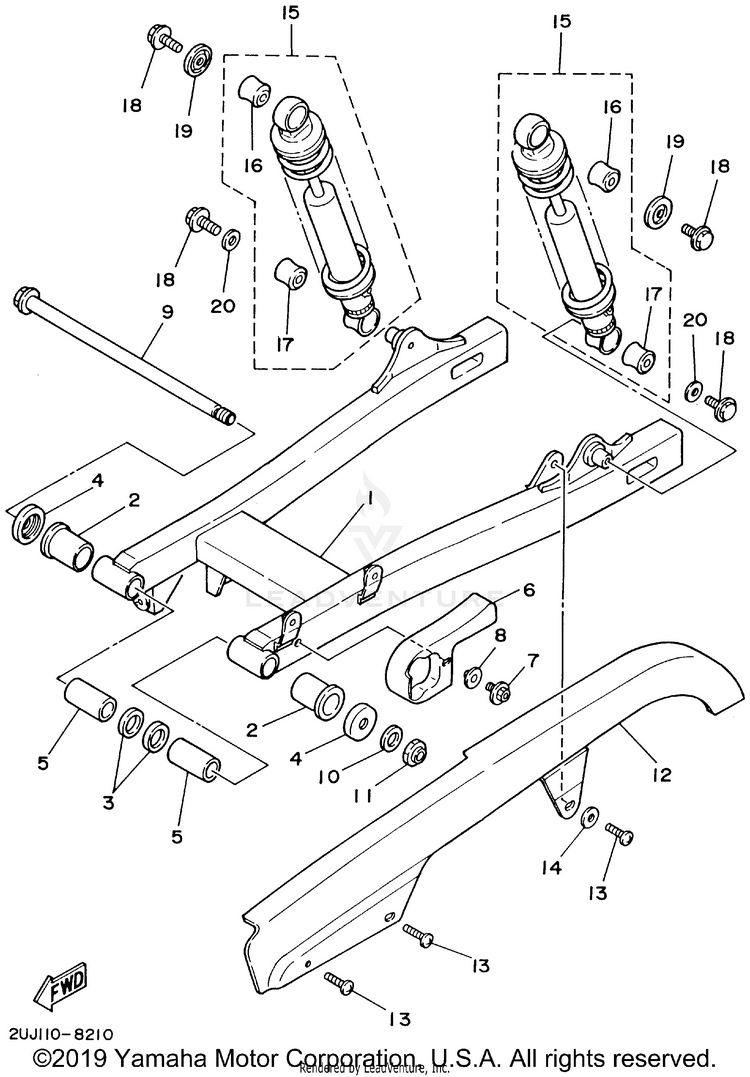 Rear Arm Suspension Schematic