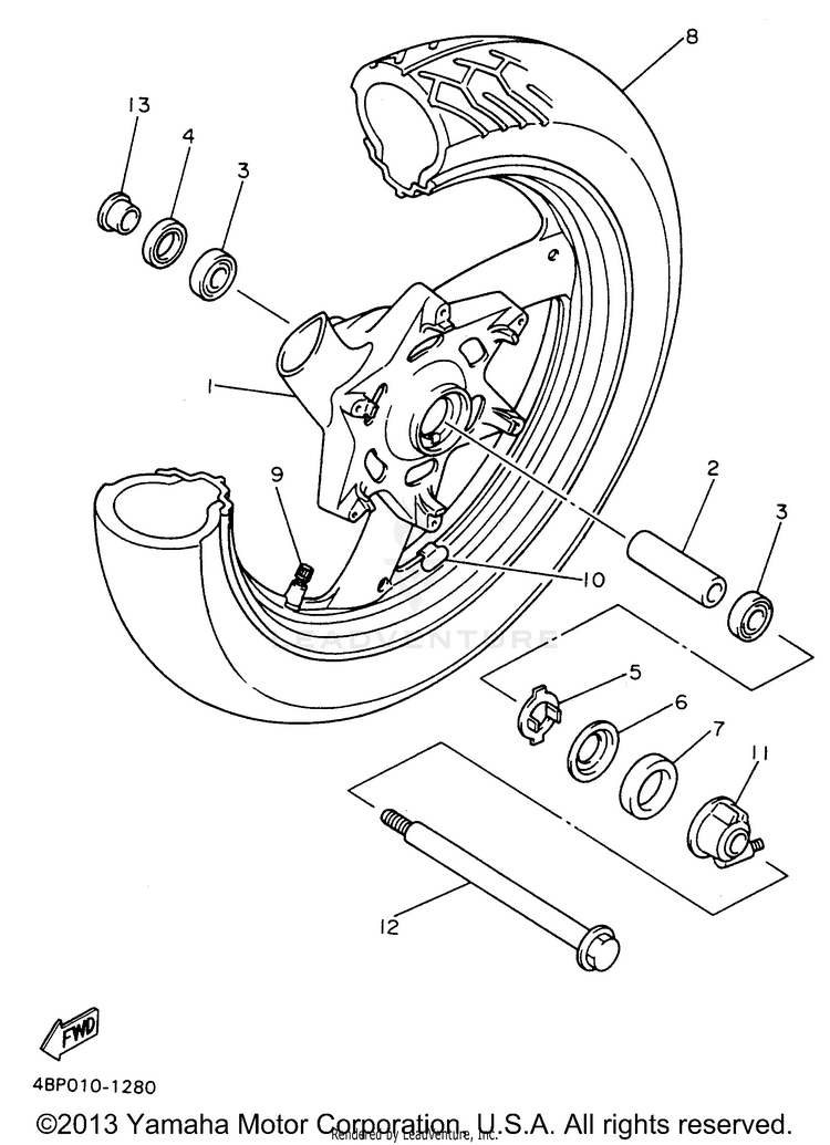 Front Wheel Schematic