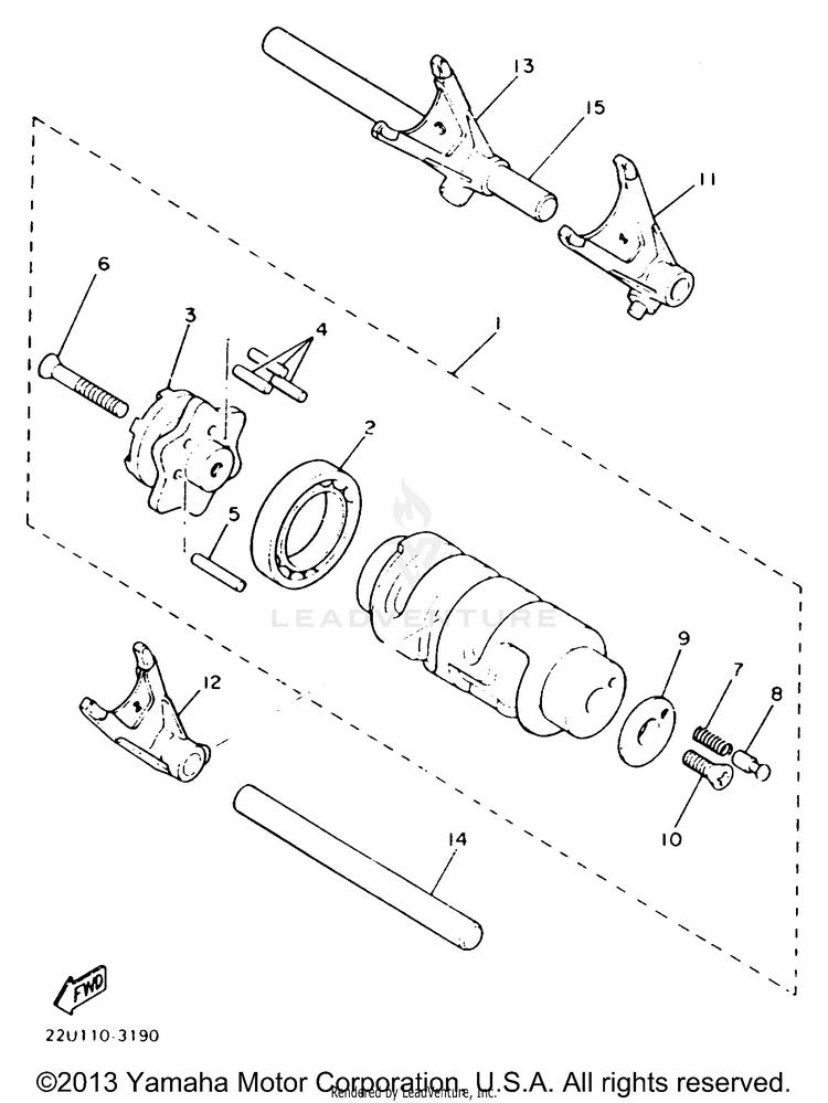 Shift Cam Fork Schematic
