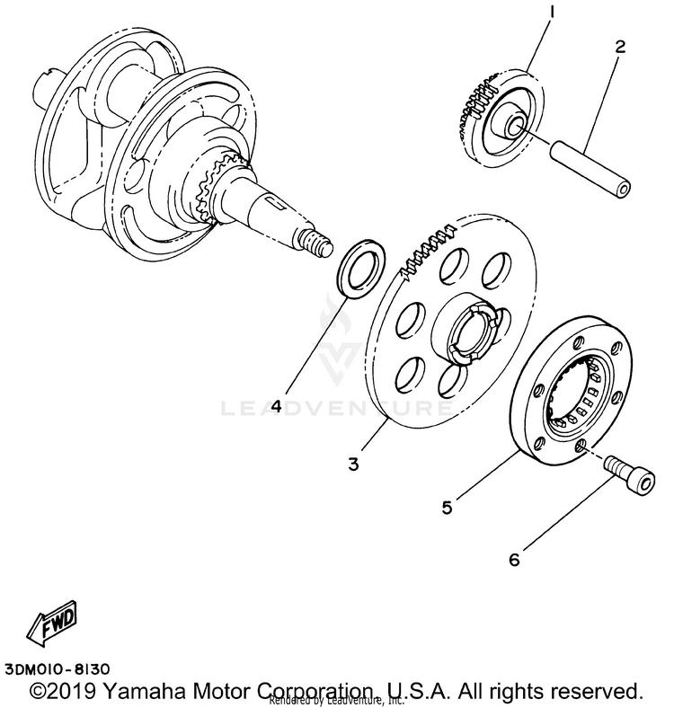 Starter Clutch Schematic
